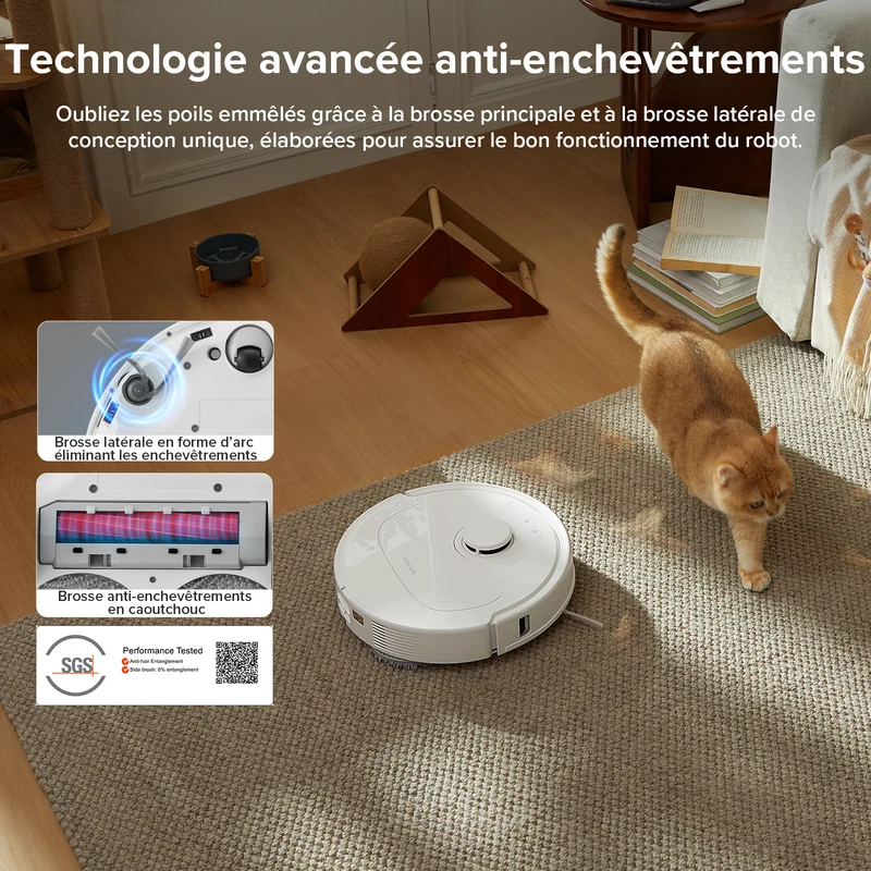 Roborock QV 35A ( Qrevo S amélioré ) robot aspirateur laveur avec station d’accueil multifonctionnelle