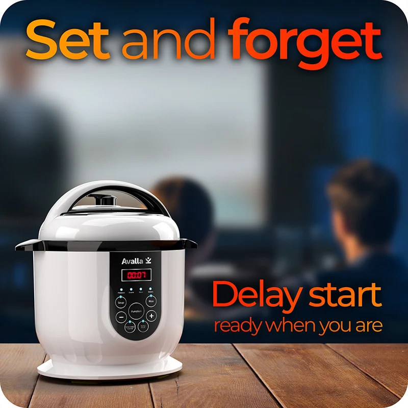 Avalla K-45 all-in-one 2.5L pressure cooker, steamer & food warmer