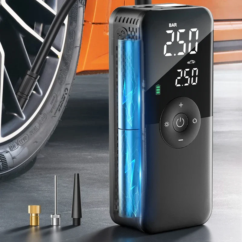 Gonfleur de Pneus Rechargeable Sans Fil – Compresseur Portable Digital