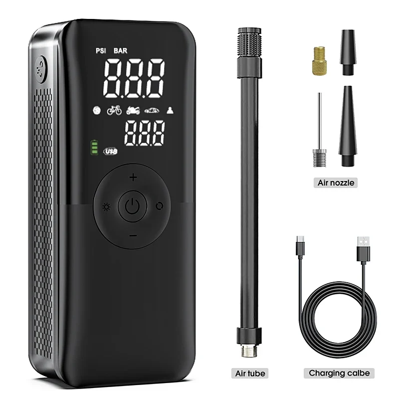 Gonfleur de Pneus Rechargeable Sans Fil – Compresseur Portable Digital