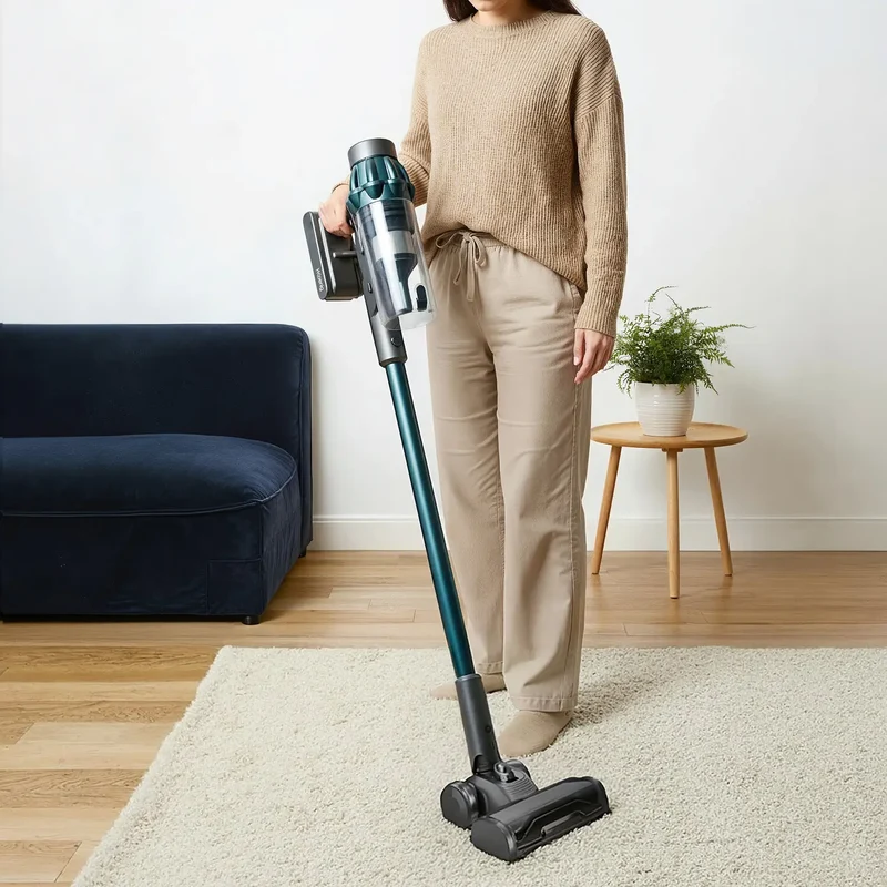 HKoenig Aspirateur balai 2 en 1 sans fil Power+ avec serpillère électrique