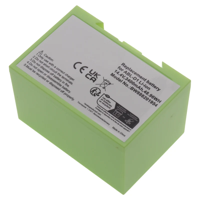 Batteria 14.4V 3400mAh 75x52x52mm robot aspirapolvere per iRobot Roomba E5 I7 J7 ABL-D1 ABL-D2