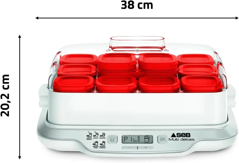 SEB Yaourtière Multi Délices Express 12 pots