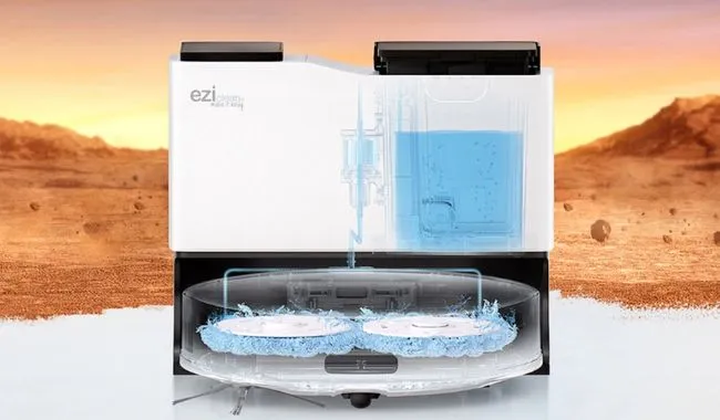 Eziclean Robot aspirateur laveur avec base aspirante All In One Z15 Pro