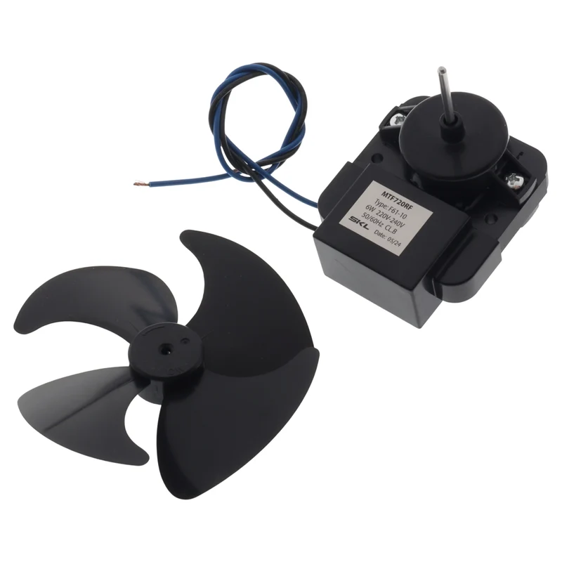 Motore ventilatore F61-10 6W 220V con ventola 100mm universale per frigorifero