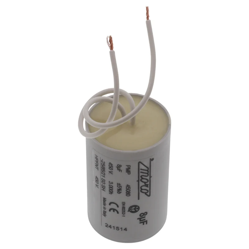 Essedue condensatore PMP 45080 8uF 450V 56mm affettatrice 195 220 250 300 350