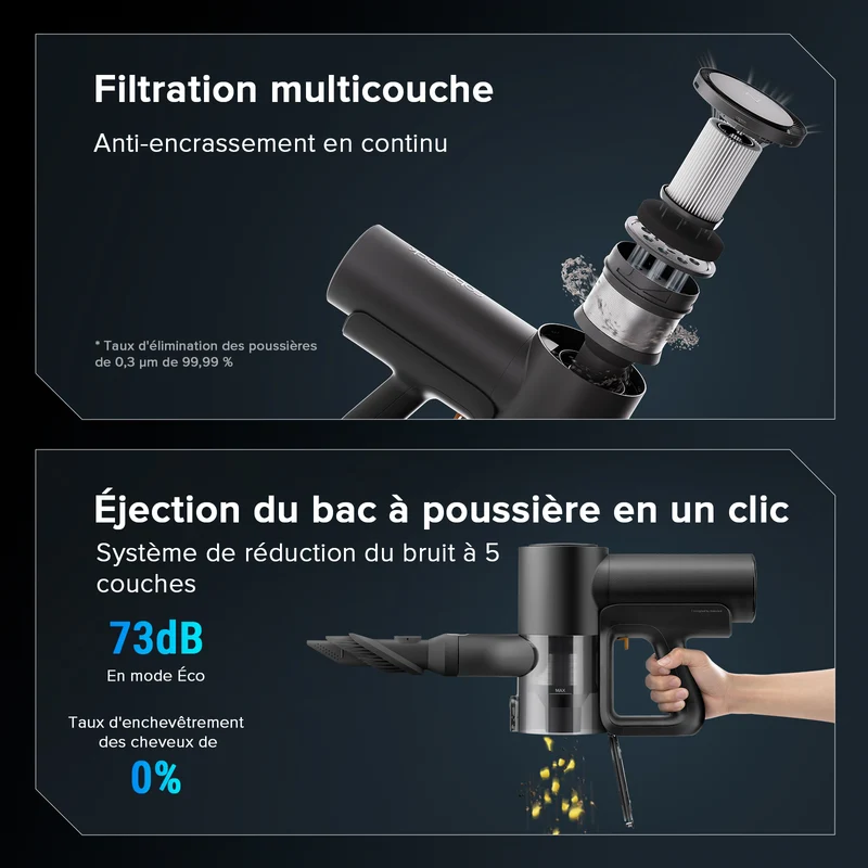 Roborock F25 ACE Combo 5-en-1 aspirateur laveur sans fil sec et humide