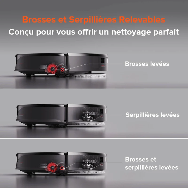 Roborock Qrevo Slim robot aspirateur laveur avec Système autonome StarSight™
