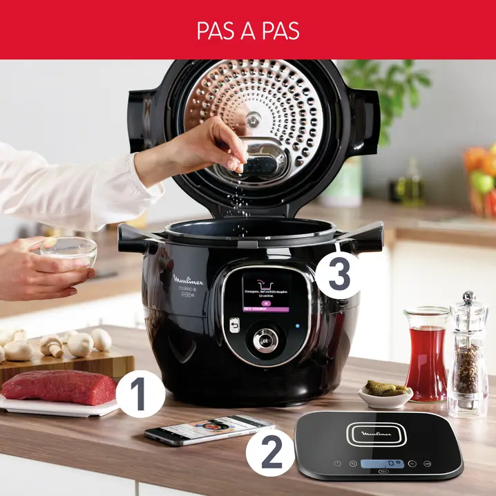 Moulinex Cookeo+ Connect avec balance connectée