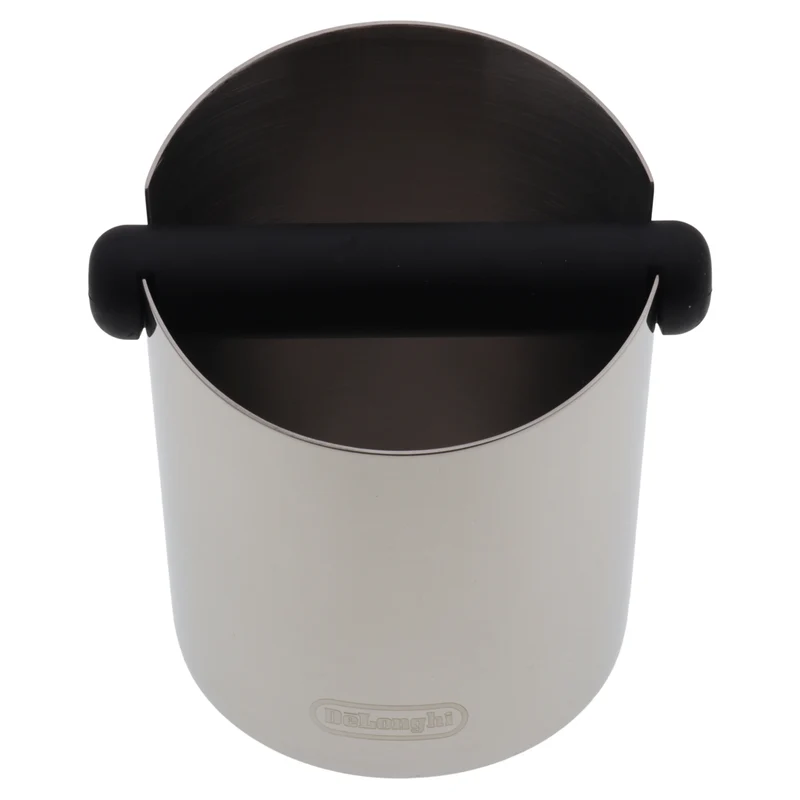 Delonghi knock box contenitore tufi 105mm acciaio inox per macchina da caffè