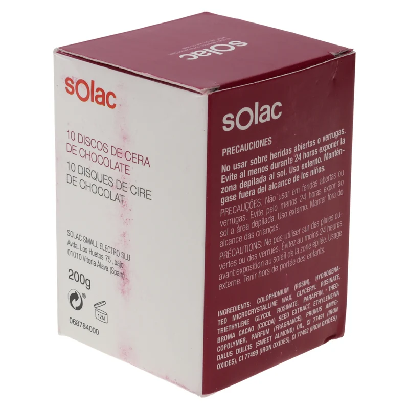 Solac 10x dischi cera al cioccolato 200gr per epilatore DC7500 DC7502 S99941800
