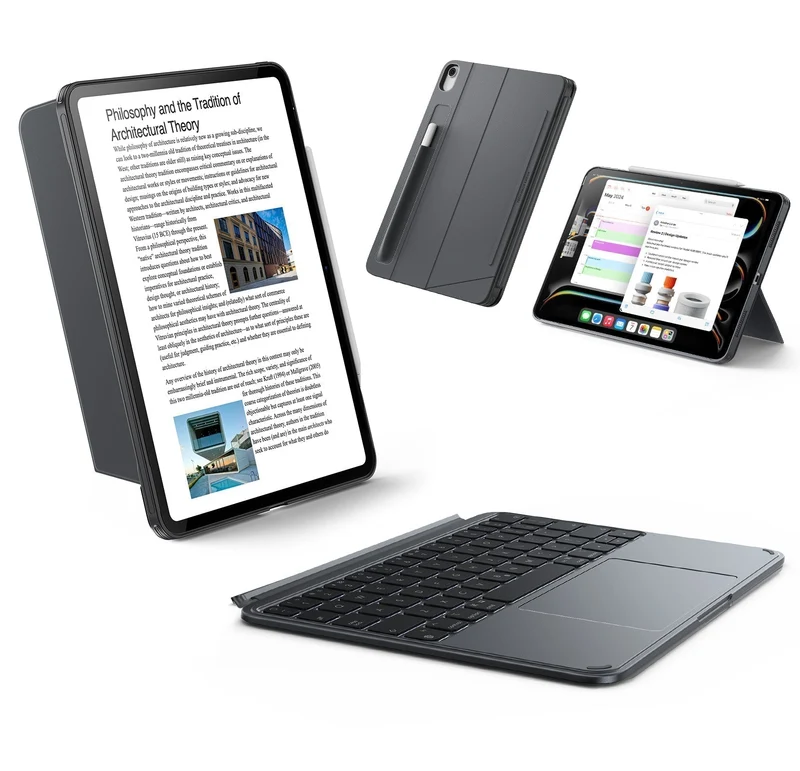 iPad Air 13" (M3) 2025 Shift Keyboard Case (Detachable) -US Layout-Dark Gray