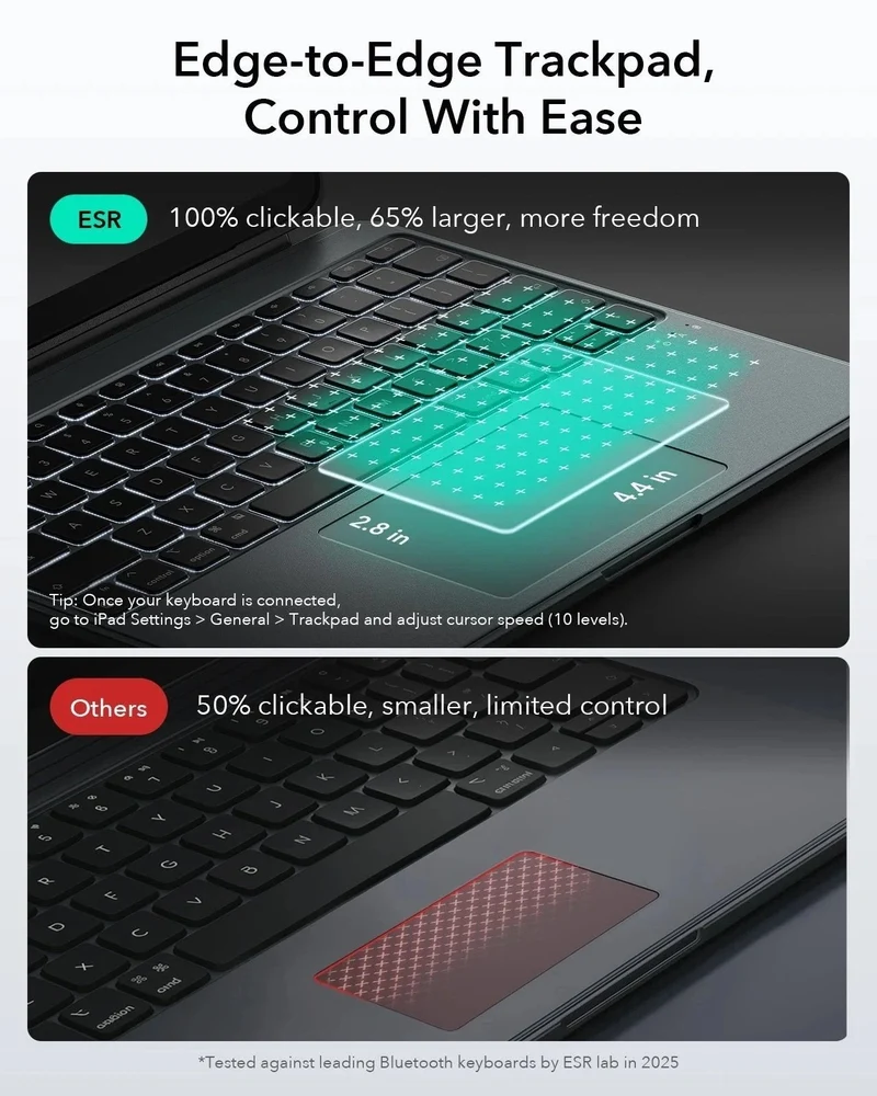 iPad Air 13" (M3) 2025 Shift Keyboard Case (Detachable) -US Layout-Dark Gray