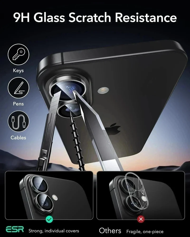 iPhone 17 Bundle Cyber Tough Magnetic Case (Camera Control, Stash Stand) and Armorite Privacy Screen Protector - Navy Blue