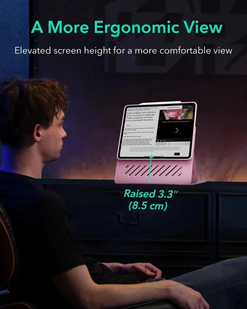 iPad Pro 13ʺ (2025) Shift Transformation with Digital Pencil Bundle - Pink
