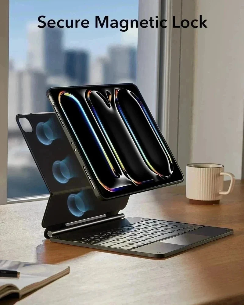 iPad Pro 11ʺ (2025) Rebound Magnetic Keyboard Case 360 Pencil Bundle - US Layout-Black