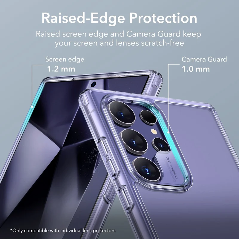 Galaxy S24 Ultra Boost Kickstand Case - Clear Purple