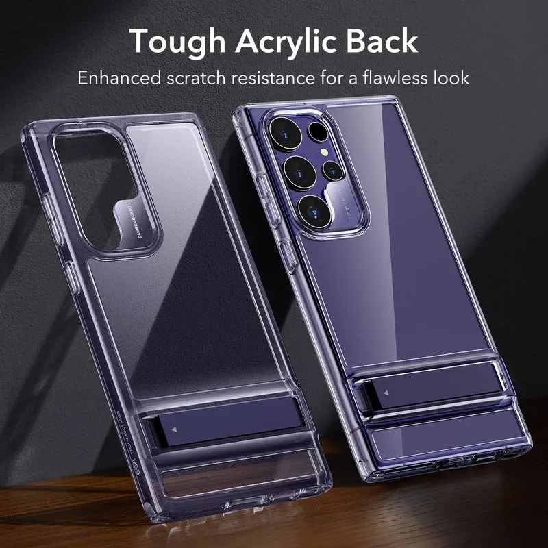 Galaxy S24 Ultra Boost Kickstand Case - Clear Purple