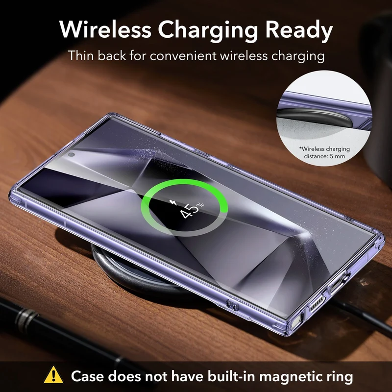 Galaxy S24 Ultra Boost Kickstand Case - Clear Purple