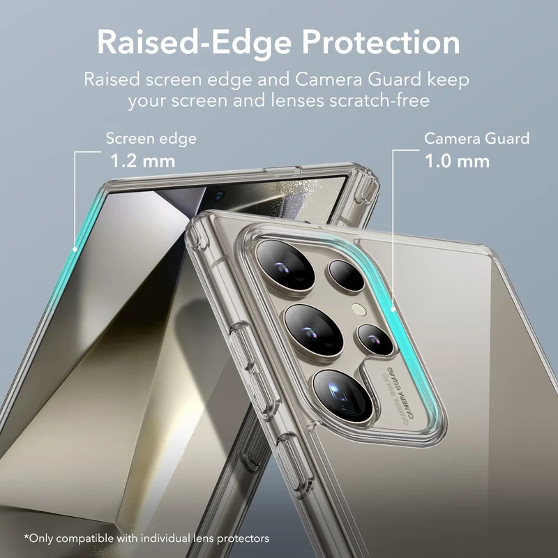 Galaxy S24 Ultra Boost Kickstand Case - Clear Grey