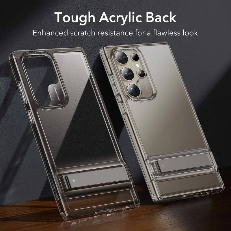 Galaxy S24 Ultra Boost Kickstand Case - Clear Grey