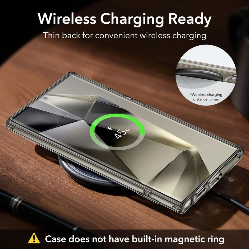 Galaxy S24 Ultra Boost Kickstand Case - Clear Grey