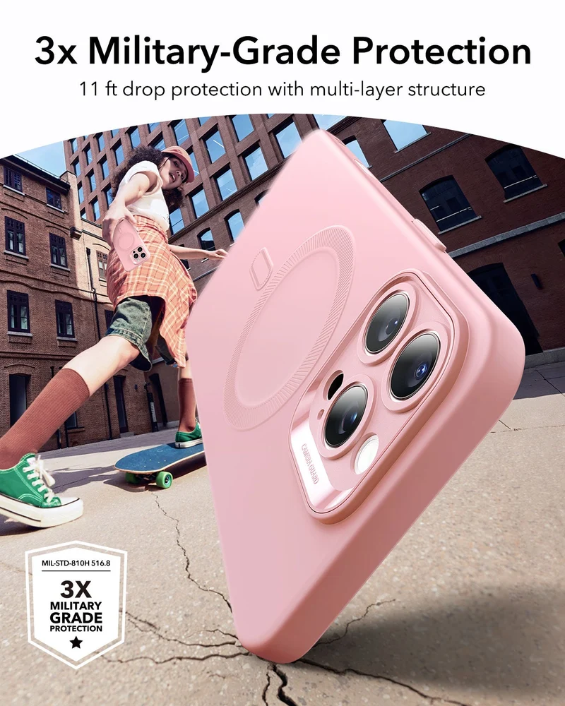 iPhone 16 Pro Max Cloud Soft Magnetic Case (Camera Control) - Pink