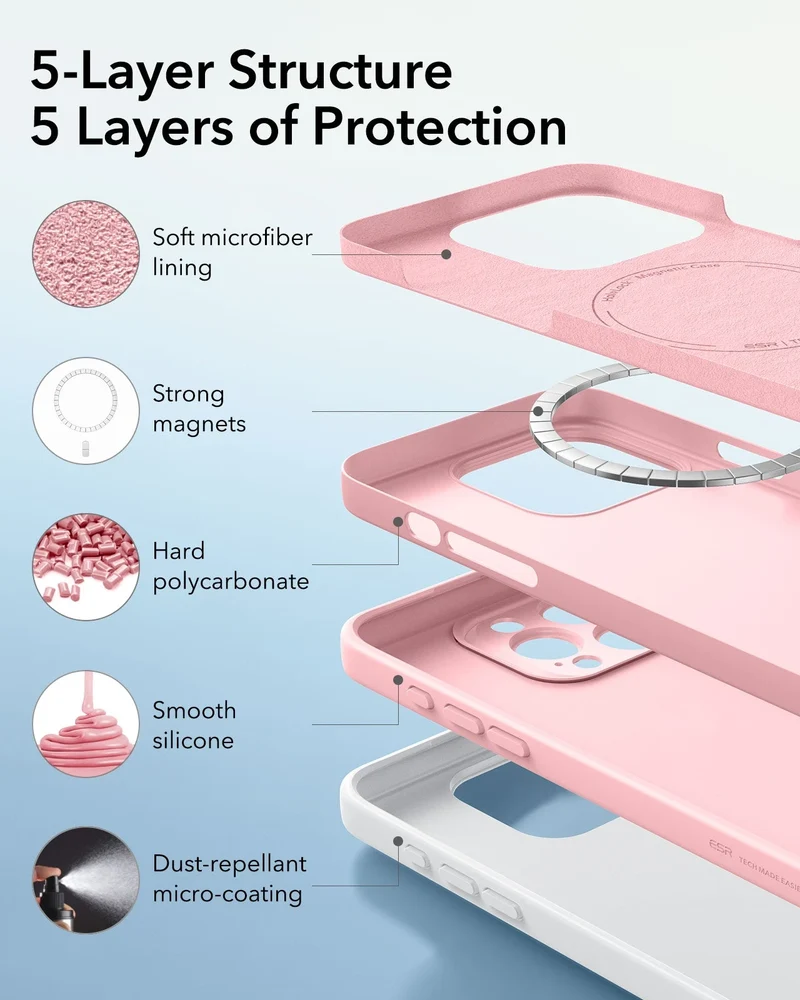 iPhone 16 Pro Max Cloud Soft Magnetic Case (Camera Control) - Pink