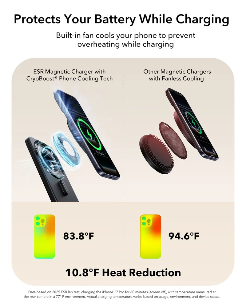 CryoBoost Foldable 3-in-1 Magnetic Charging Station (25W) – JP Plug-Black