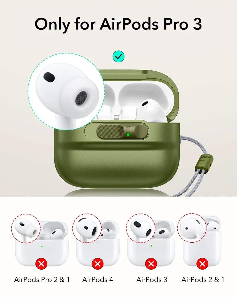 AirPods Pro 3 Pulse FlickLock Magnetic Case - Green