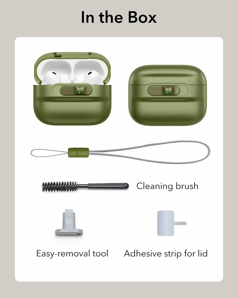 AirPods Pro 3 Pulse FlickLock Magnetic Case - Green