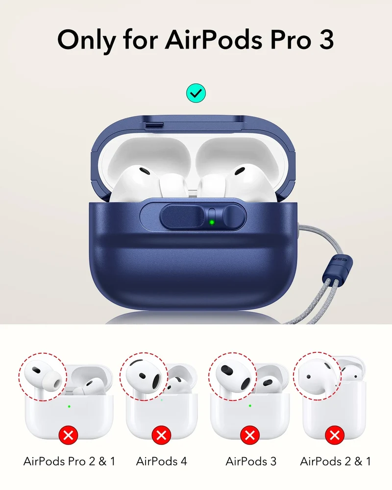 AirPods Pro 3 Pulse FlickLock Magnetic Case - Navy Blue