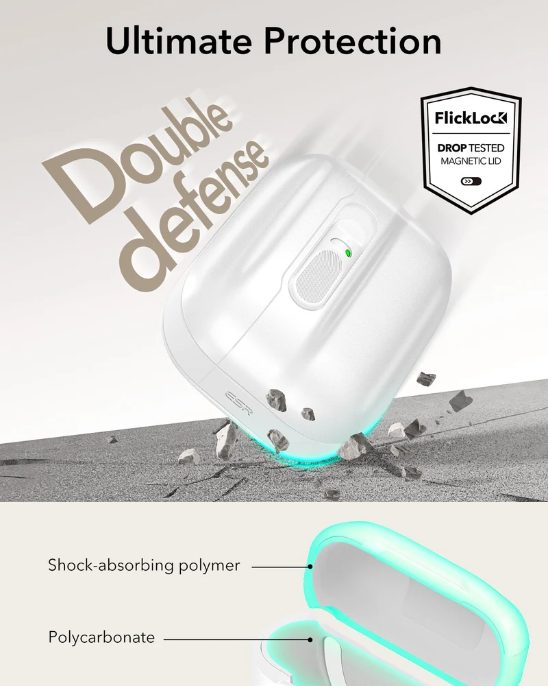 AirPods Pro 3 Pulse FlickLock Magnetic Case - White