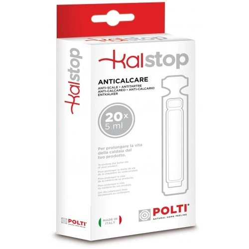 Polti 20x fiale KalStop anti calcare Vaporetto Vaporella caldaia Lecoaspira