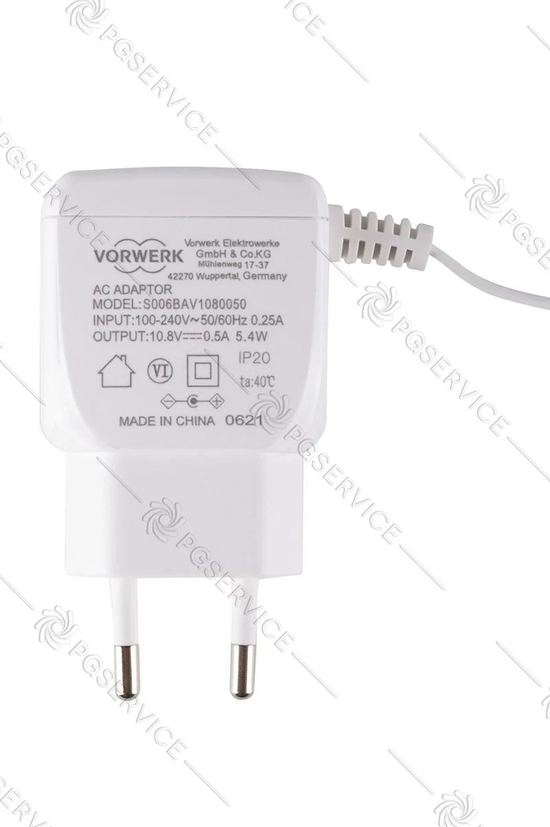 Caricabatterie S006BAV1080050 per aspirabriciole e lavavetri Folletto VC100 VG100