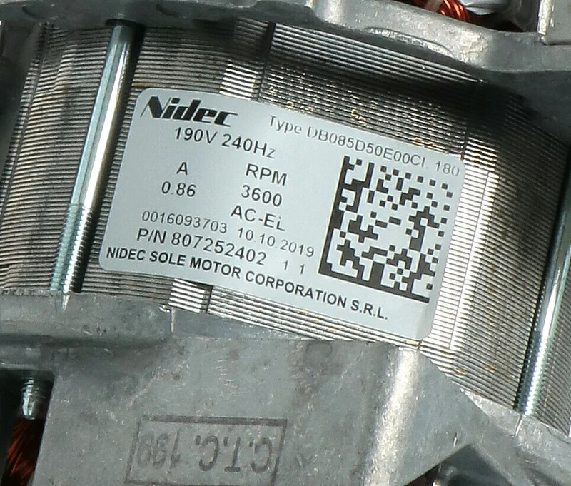 Electrolux Rex AEG motore DB085D50E00 asciugatrice T65 T76 EDH EW8 TWG RDH ZDH