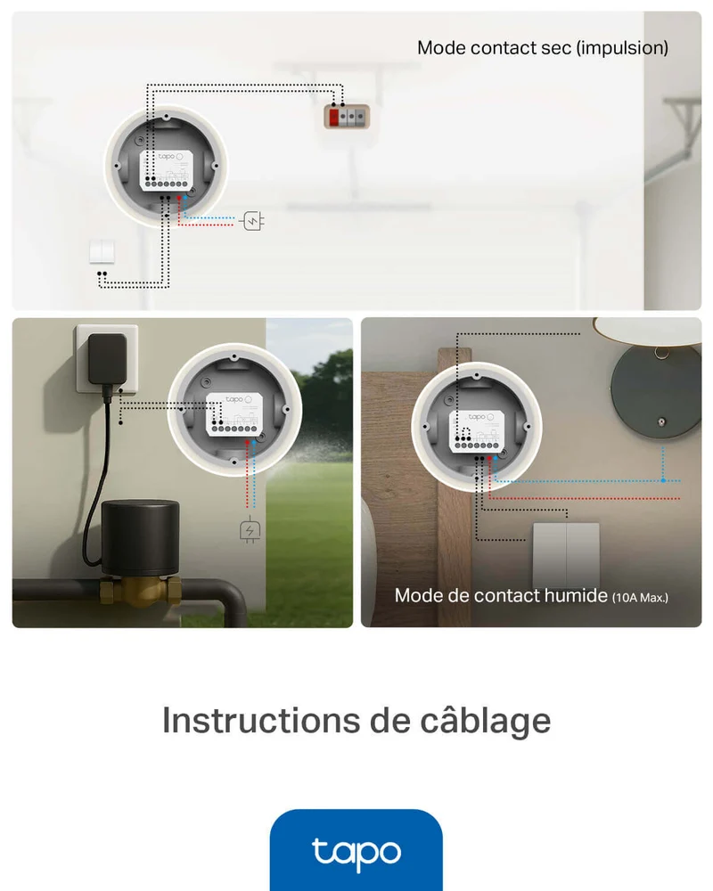 Module interrupteur Connecté Mode Contact Sec - Tapo S110E