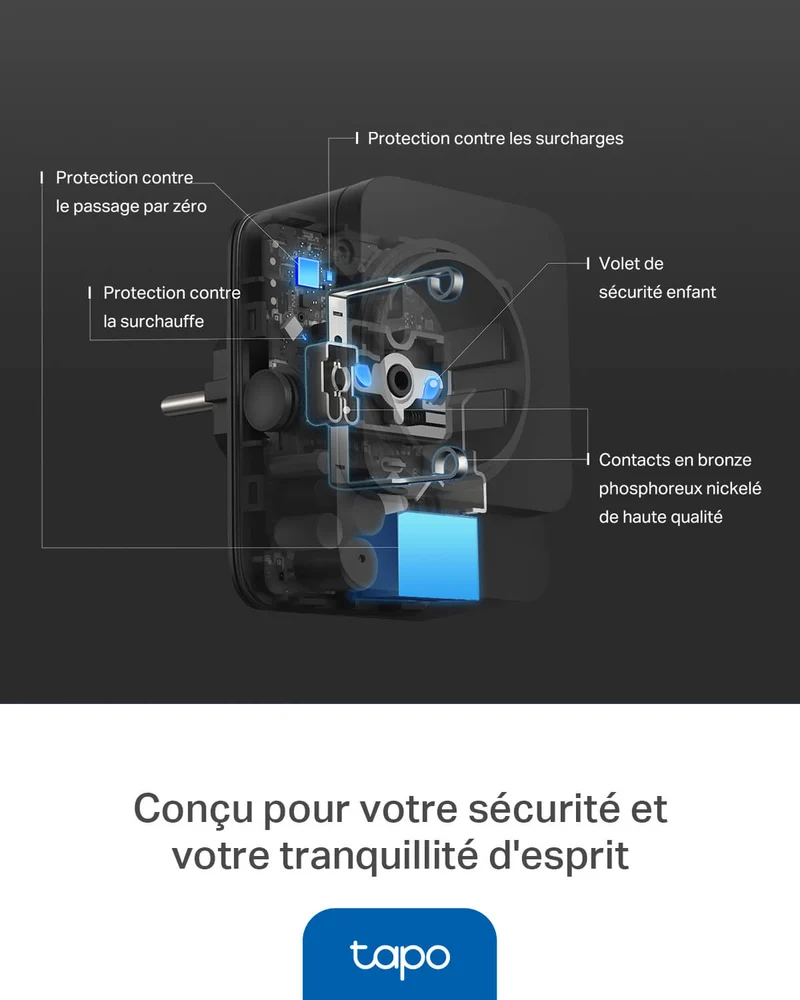 Prise Extérieure Connectée IP54 WiFi 16A - Tapo P410M