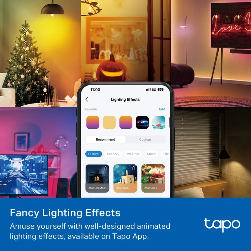 Ampoule LED Connecté E14 Multicolore 470 Lumens - Tapo L430C
