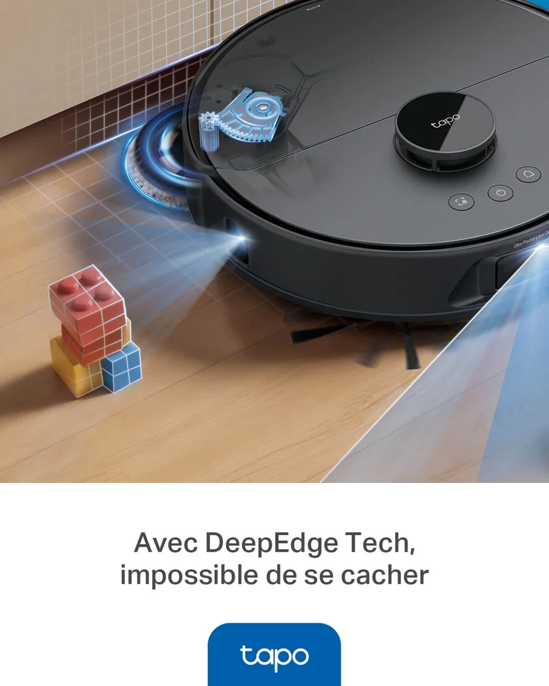 Aspirateur Robot Laveur de 15000Pa avec Station de Vidange - Tapo RV50 Pro Omni