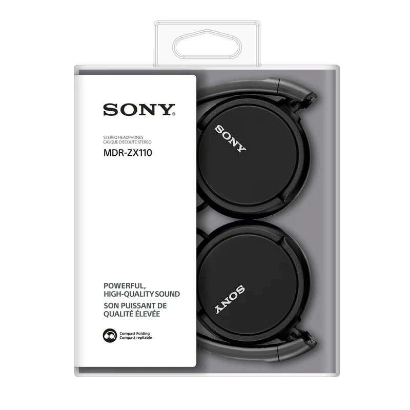 SONY - Casque - Noir - MDR-ZX110 - Supra-auriculaire - 3.5 mm (M)