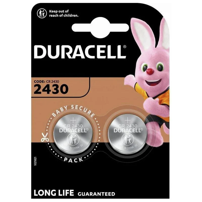 DURACELL - Cellule bouton - CR2430 - Lithium - 2 pièces
