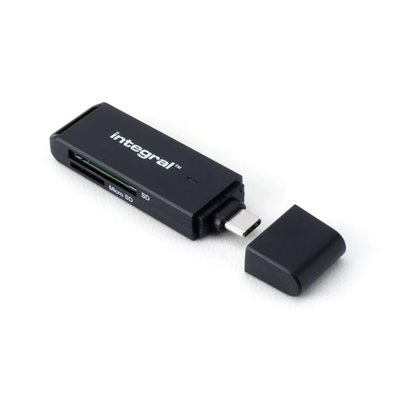 INTEGRAL - Lecteur de carte USB - USB-C - Pour carte SD et microSD