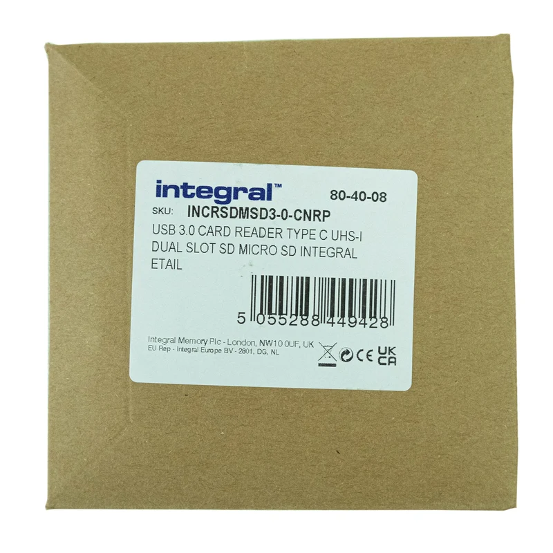 INTEGRAL - Lecteur de carte USB - USB-C - Pour carte SD et microSD