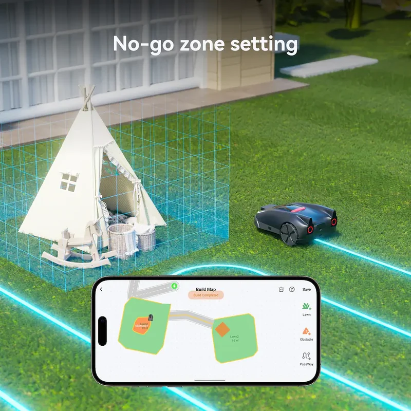JOYBEE - 1/2 Acre Automatic Robotic Lawn Mower,RTK + Vision Navigation