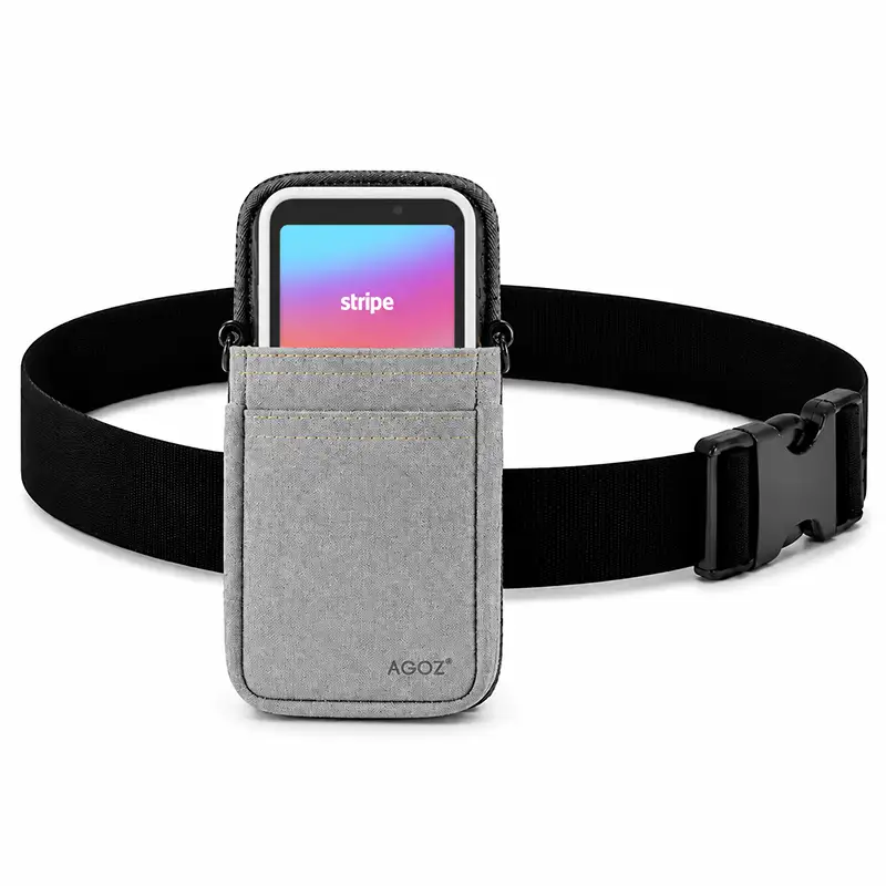 Étui ceinture pour lecteur Stripe destiné aux encaissements fréquents | Agoz