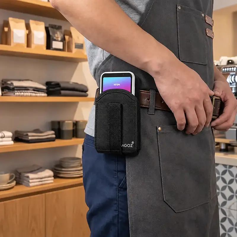 Étui pour lecteur Stripe avec clip de ceinture pour les flux de paiement mobile | Agoz