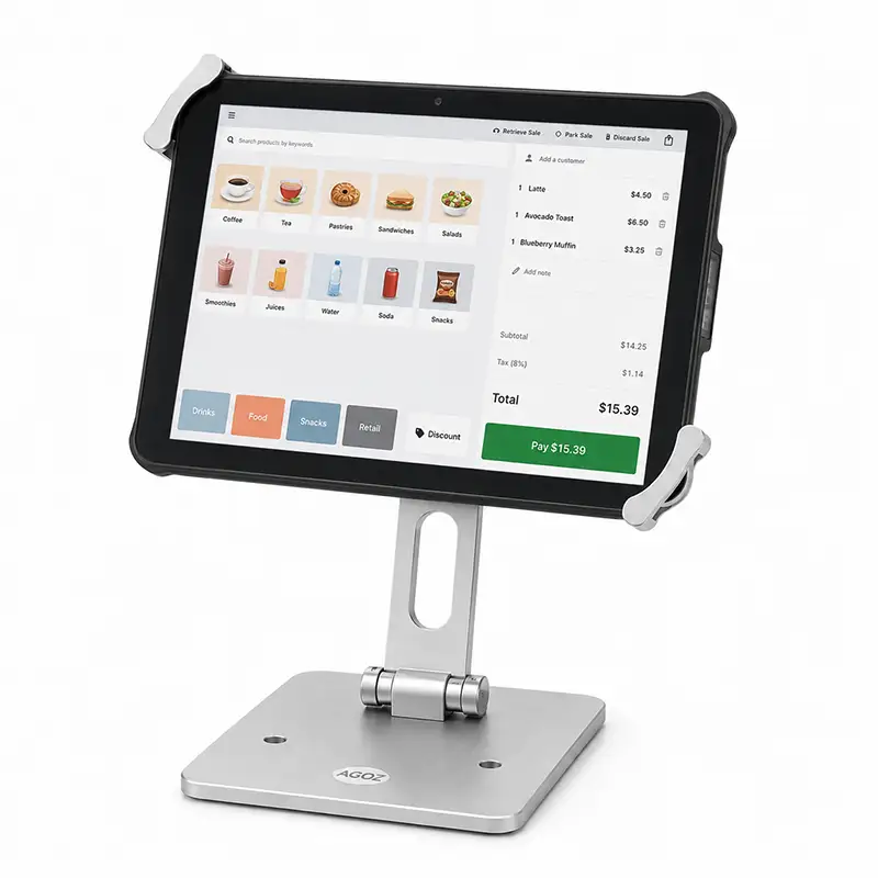 Support tablette POS Unitech RT112 à profil bas pour caisse compacte | Agoz