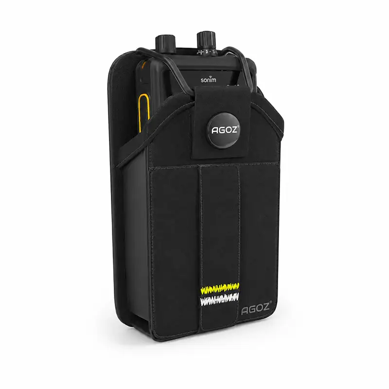 Étui pour terminal de communication Sonim avec fermeture à pression pour opérations sur le terrain | Agoz