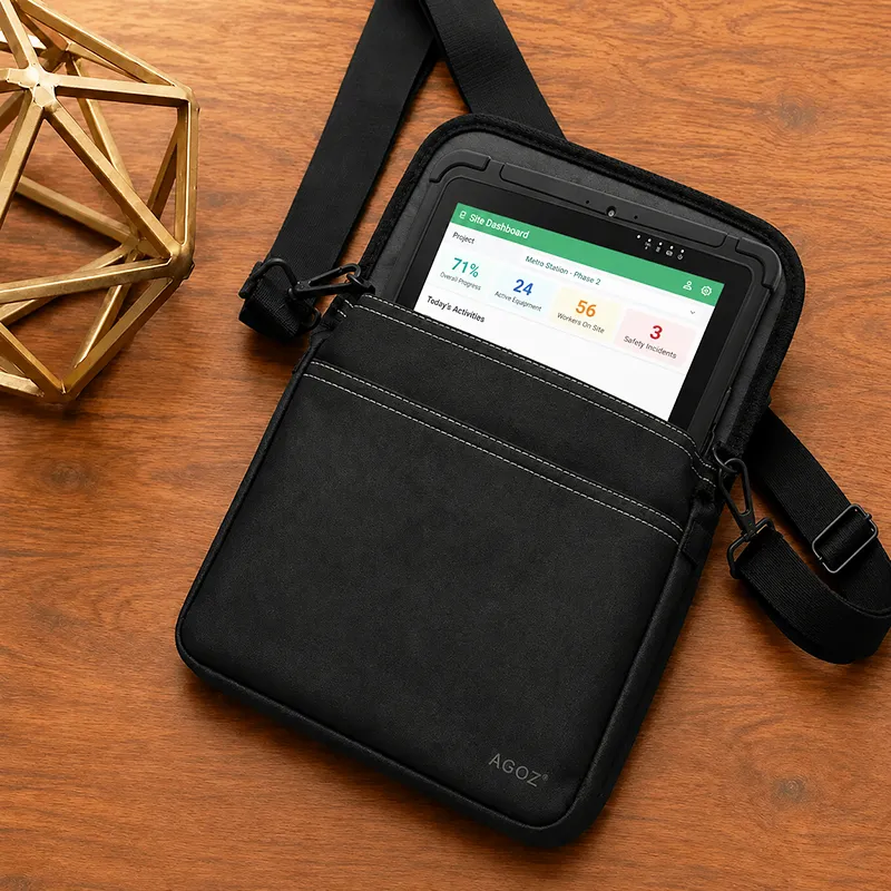 Étui de transport pour tablette JLT avec bandoulière pour équipes logistiques et de terrain | Agoz